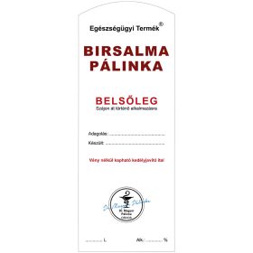 Pálinkás cimke Belsőleg Birs Hosszú 5 db/csomag