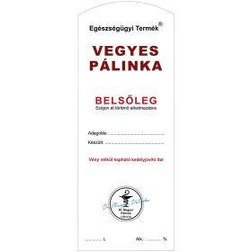 Pálinkás cimke Belsőleg Vegyes Hosszú 5 db/csomag