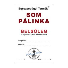Pálinkás cimke Belsőleg Som 5 db/csomag