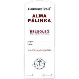 Pálinkás cimke Belsőleg Alma Hosszú 5 db/csomag