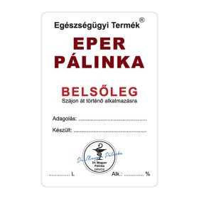 Pálinkás cimke Belsőleg Eper 5 db/csomag