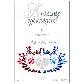  Pálinkás cimke A násznép egészségére Házi pálinka 5 db/csomag