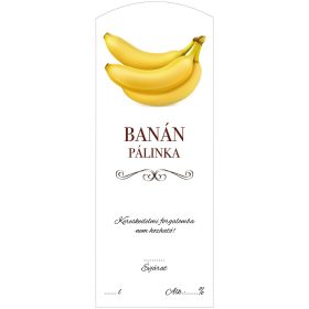 Pálinkás cimke ECO Banán Hosszú 5 db/csomag