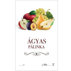 Pálinkás cimke ECO Ágyas 5 db/csomag