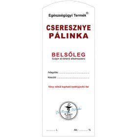 Pálinkás cimke Belsőleg Cseresznye Hosszú 5 db/csomag