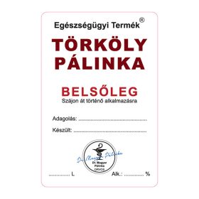 Pálinkás cimke Belsőleg Törköly 5 db/csomag