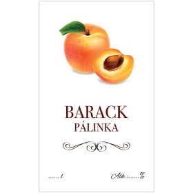 Pálinkás cimke ECO Barack 5 db/csomag