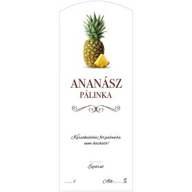 Pálinkás cimke ECO Ananász Hosszú 5 db/csomag