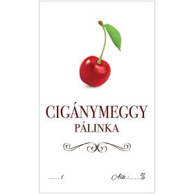 Pálinkás cimke ECO Cigánymeggy 5 db/csomag