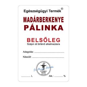 Pálinkás cimke Belsőleg Madárberkenye 5 db/csomag