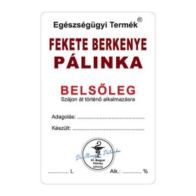 Pálinkás cimke Belsőleg Fekete berkenye 5 db/csomag