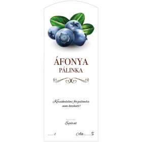Pálinkás cimke ECO Áfonya Hosszú 5 db/csomag