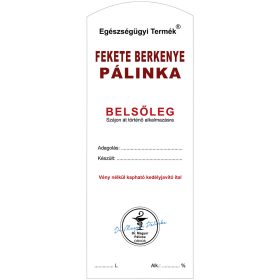   Pálinkás cimke Belsőleg Fekete berkenye Hosszú 5 db/csomag