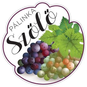 Pálinkás cimke Kicsi Szőlő 5 db/csomag