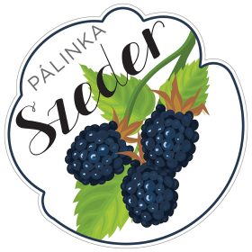 Pálinkás cimke Kicsi Szeder 5 db/csomag