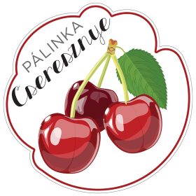 Pálinkás cimke Kicsi Cseresznye 5 db/csomag