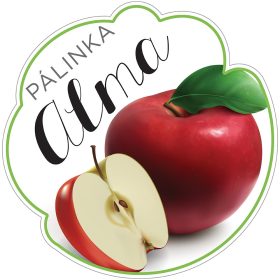 Pálinkás cimke Kicsi Alma 5 db/csomag