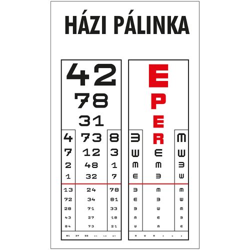 Pálinkás cimke Eper Pálinka 5 db/csomag