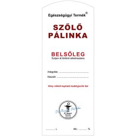 Pálinkás cimke Belsőleg Szőlő Hosszú 5 db/csomag