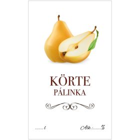Pálinkás cimke ECO Körte 5 db/csomag
