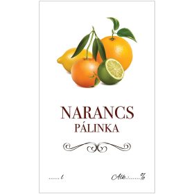 Pálinkás cimke ECO Narancs 5 db/csomag