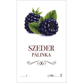 Pálinkás cimke ECO Szeder 5 db/csomag