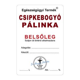 Pálinkás cimke Belsőleg Csipkebogyó 5 db/csomag