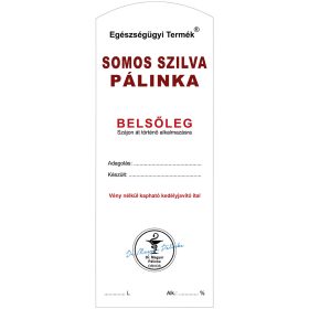 Pálinkás címke Belsőleg Somos szilva Hosszú 5 db/csomag