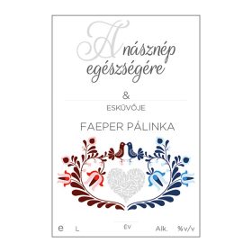   Pálinkás cimke A násznép egészségére Faeper 5 db/csomag