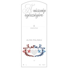   Pálinkás cimke A násznép egészségére Alma hosszú 5 db/csomag