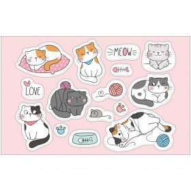 Vasalható állatos-cica matrica csomag