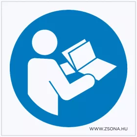   Olvassa el a kezelési útmutatót használat előtt! Öntapadós matrica 100x100 mm