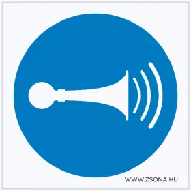 Jeladó Öntapadós matrica 100x100 mm