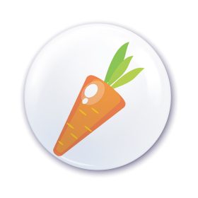 Nápis do škôlky na skrinku s mrkvovým vzorom