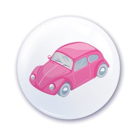 Nápis do škôlky na skrinku s ružovým vzorom auta