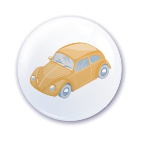 Nápis do škôlky na skrinku so žltým vzorom auta