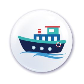 Nápis do škôlky na skrinku so vzorom lode