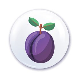 Nápis do škôlky na skrinku so vzorom Slivka