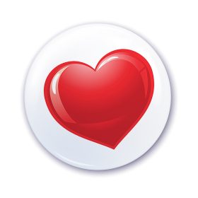 Nápis do škôlky na skrinku so vzorom srdca