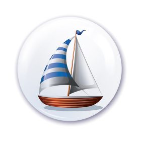 Nápis do škôlky na skrinku so vzorom plachetnice