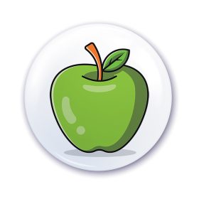 Nápis do škôlky na skrinku so vzorom zeleného jablka