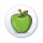 Ovis jel szekrényre Zöld alma  mintával