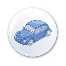 Nápis do škôlky na skrinku s modrým vzorom auta