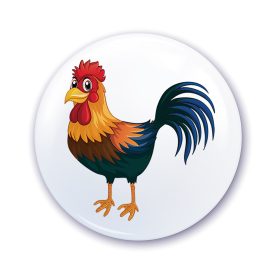 Nápis do škôlky na skrinku so vzorom Kohút