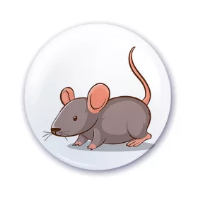 Nápis do škôlky na skrinku so vzorom myši