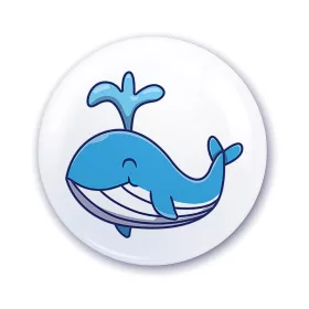 Nápis do škôlky na skrinku so vzorom veľryby