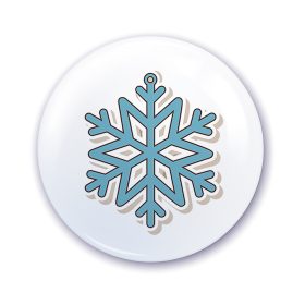 Nápis do škôlky na skrinku so vzorom snehovej vločky