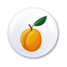 Nápis do škôlky na skrinku s broskyňovým vzorom