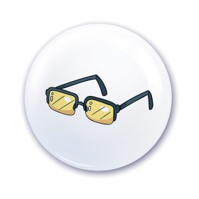 Nápis do škôlky na skrinku so vzorom okuliarov