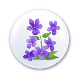 Nápis do škôlky na skrinku s fialovým vzorom